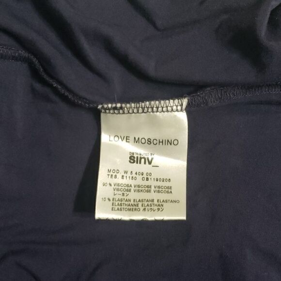 Love Moschino Cotton Jersey Midi Dress Size 8 - Picture 7 of 7